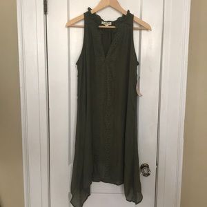 Forest Green Hippie/Boho Midi Dress by Indigo Rose